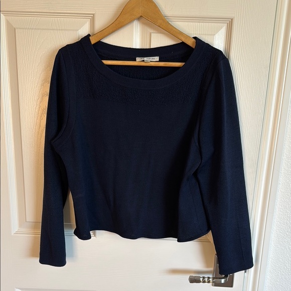 St. John Blue Fitted Blouse
